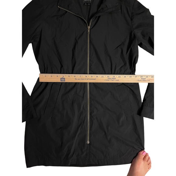 Women’s theory midi-length black jacket Lazon Trento size small - Picture 9 of 12